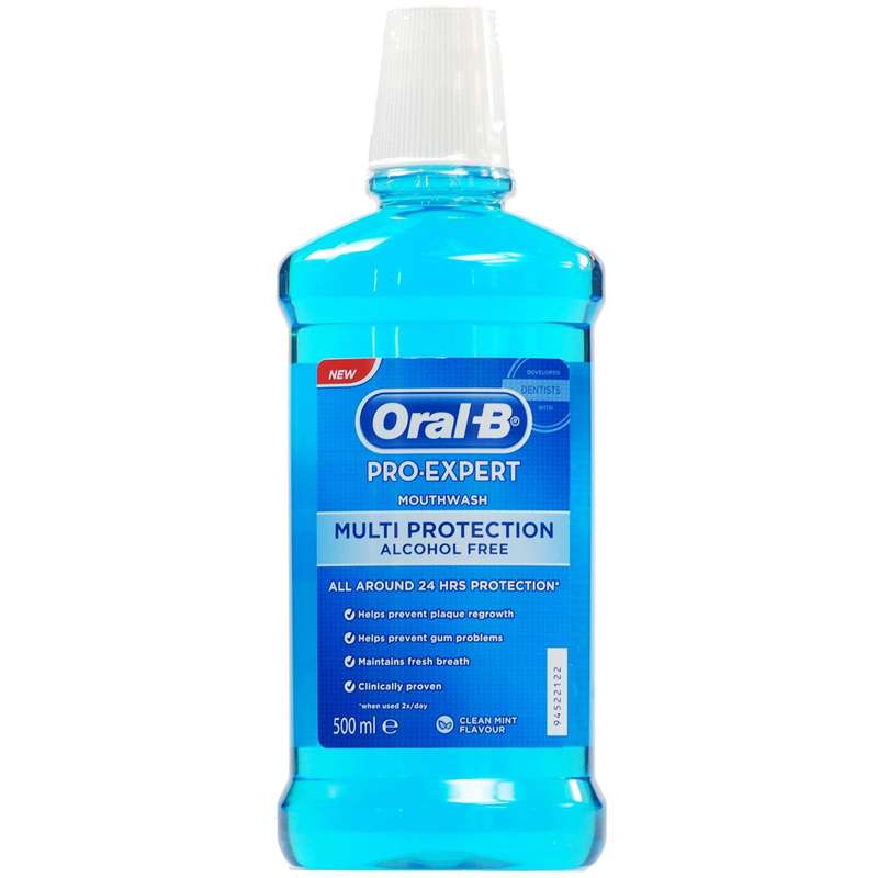 دهان شویه اورال-بی مدل Multi Protection حجم 500 میلی لیتر