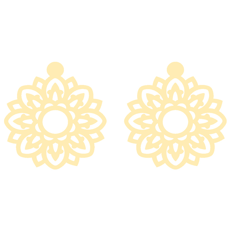 گوشواره طلا 18 عیار زنانه کرابو طرح گل مدل Kr5113