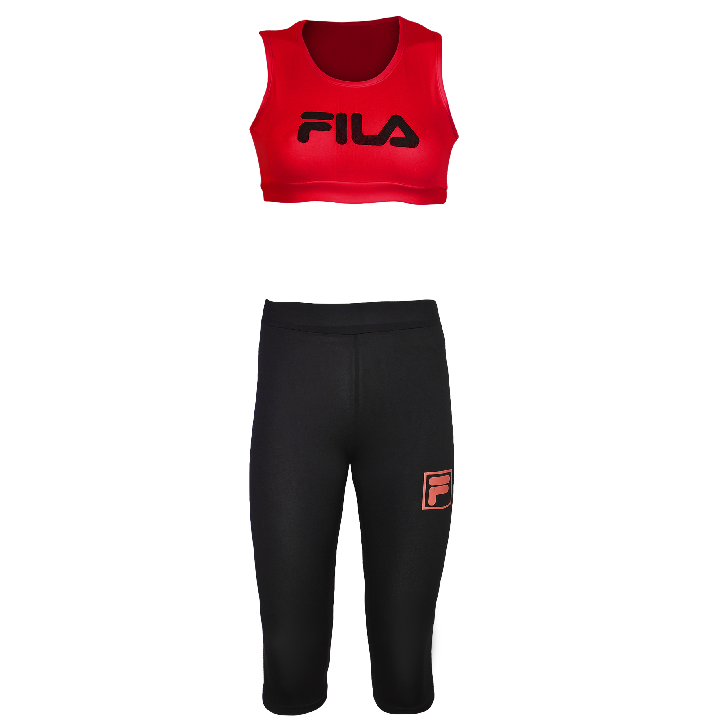 ست نیم تنه و شلوارک ورزشی زنانه کد FILA06