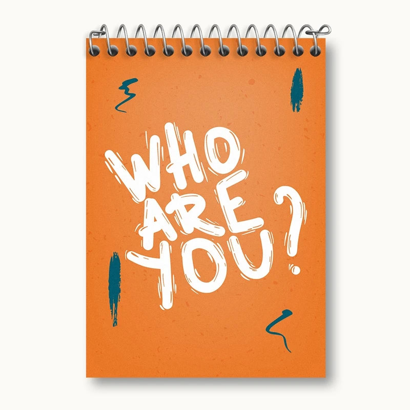 دفتر یادداشت 50 برگ خندالو مدل Who Are You? کد N1152