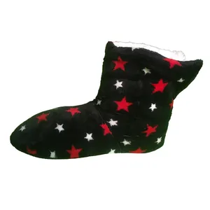 پاپوش زنانه مدل خزدار طرح ستاره