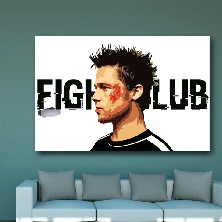 تابلو شاسی گالری استاربوی  طرح فیلم فایت کلاب مدل Brad Pitt 3