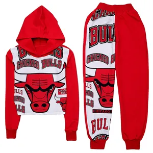 ست هودی و شلوار راحتی زنانه مدل CHICAGO BULLS