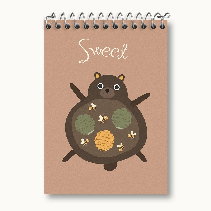 دفتر یادداشت 50 برگ خندالو مدل گربه بامزه کد N1484