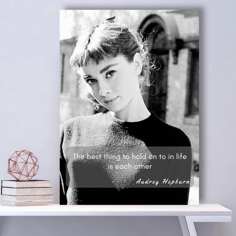 تابلو شاسی گالری استاربوی مدل Audrey Hepburn 4