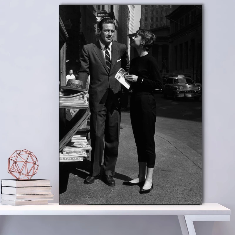 تابلو شاسی گالری استاربوی طرح آدری هپبورن Sabrina مدل Hollywood Actresses 05