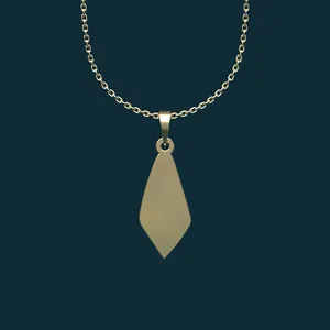 گردنبند طلا 18 عیار زنانه مدوپد مدل هندسی کد BB2-1-1091