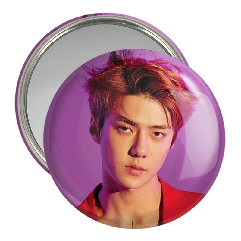 آینه جیبی خندالو مدل لوهان گروه موسیقی اکسو EXO  کد 2843