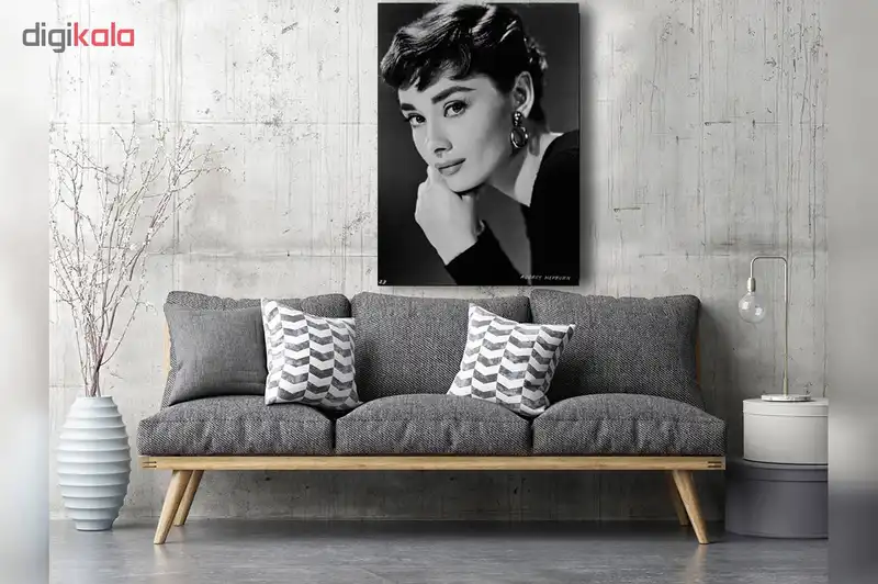 تابلو شاسی گالری استاربوی طرح آدری هپبورن مدل Hollywood Actresses 08