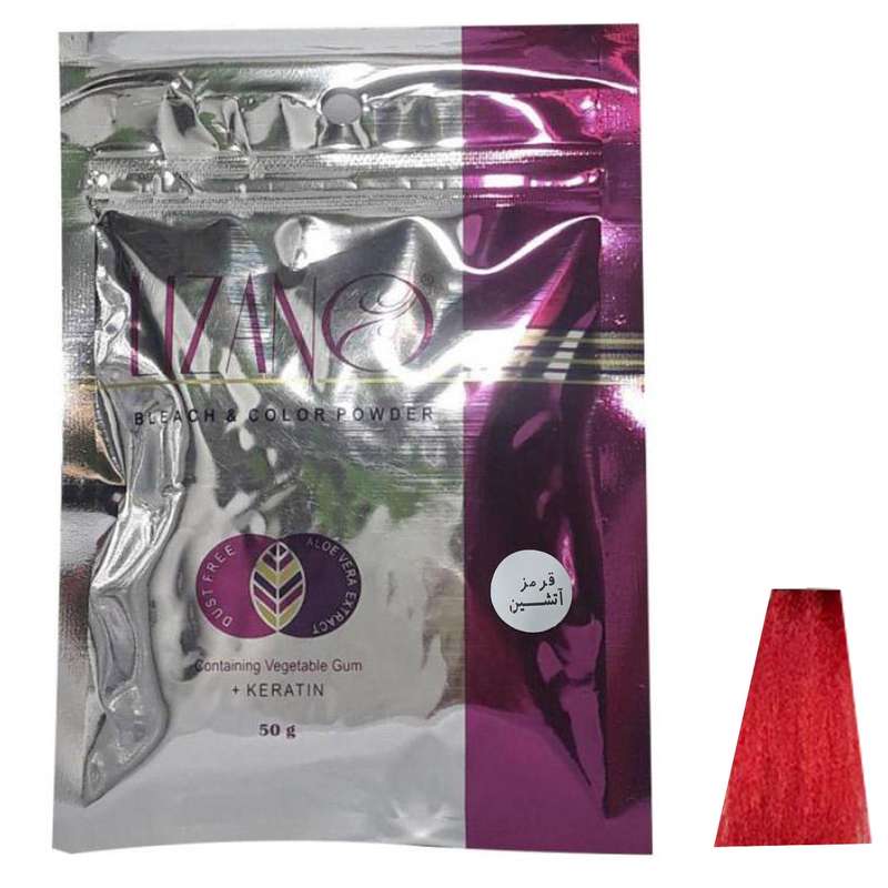 پودر دکلره رنگی لیزانو قرمز آتشین مدل Fiery Red مقدار 50 گرم پودر دکلره رنگی لیزانو قرمز آتشین مدل Fiery Red مقدار 50 گرم