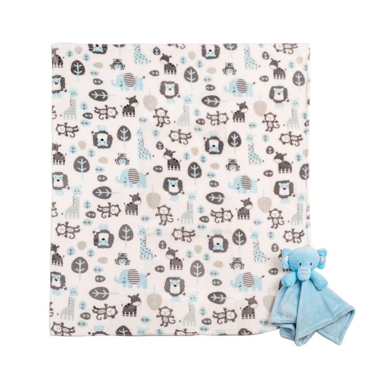 پتو نوزاد مای لیتل لاو مدل 2344.2 سایز 92x76 سانتی متر به همراه حوله