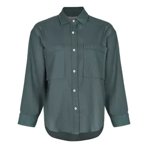 شومیز آستین بلند یقه برگردان زنانه برندس مدل Q04