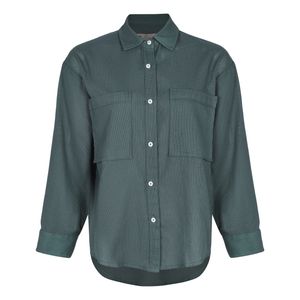 شومیز آستین بلند یقه برگردان زنانه برندس مدل Q04