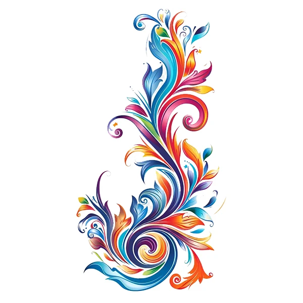   استیکر پارچه و لباس پاد آفرین طرح گل کد 3375