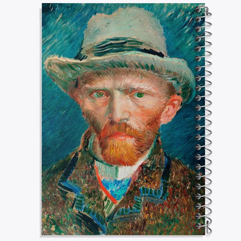 دفتر مشق 100 برگ خندالو طرح سلف پرتره ونگوگ کد 3727