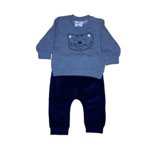 ست سویشرت و شلوار نوزادی پسرانه توپومینی مدل ببری