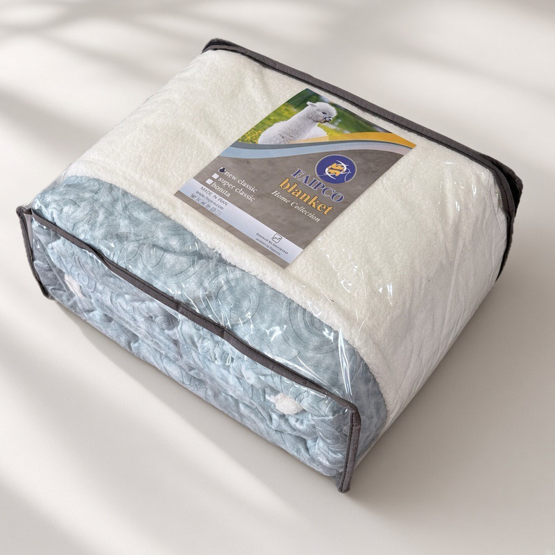 پتو یک نفره فایپکو مدل New Sheep سایز 200×150 سانتی متر