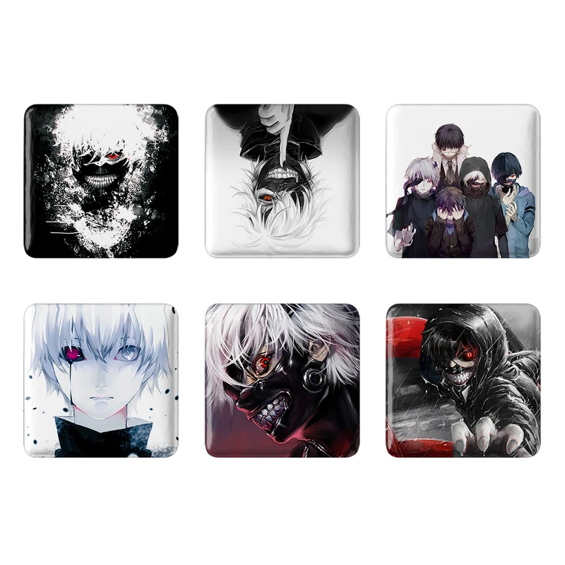 مگنت خندالو مدل انیمه توکیو غول Tokyo Ghoul کد 493B مجموعه 6 عددی
