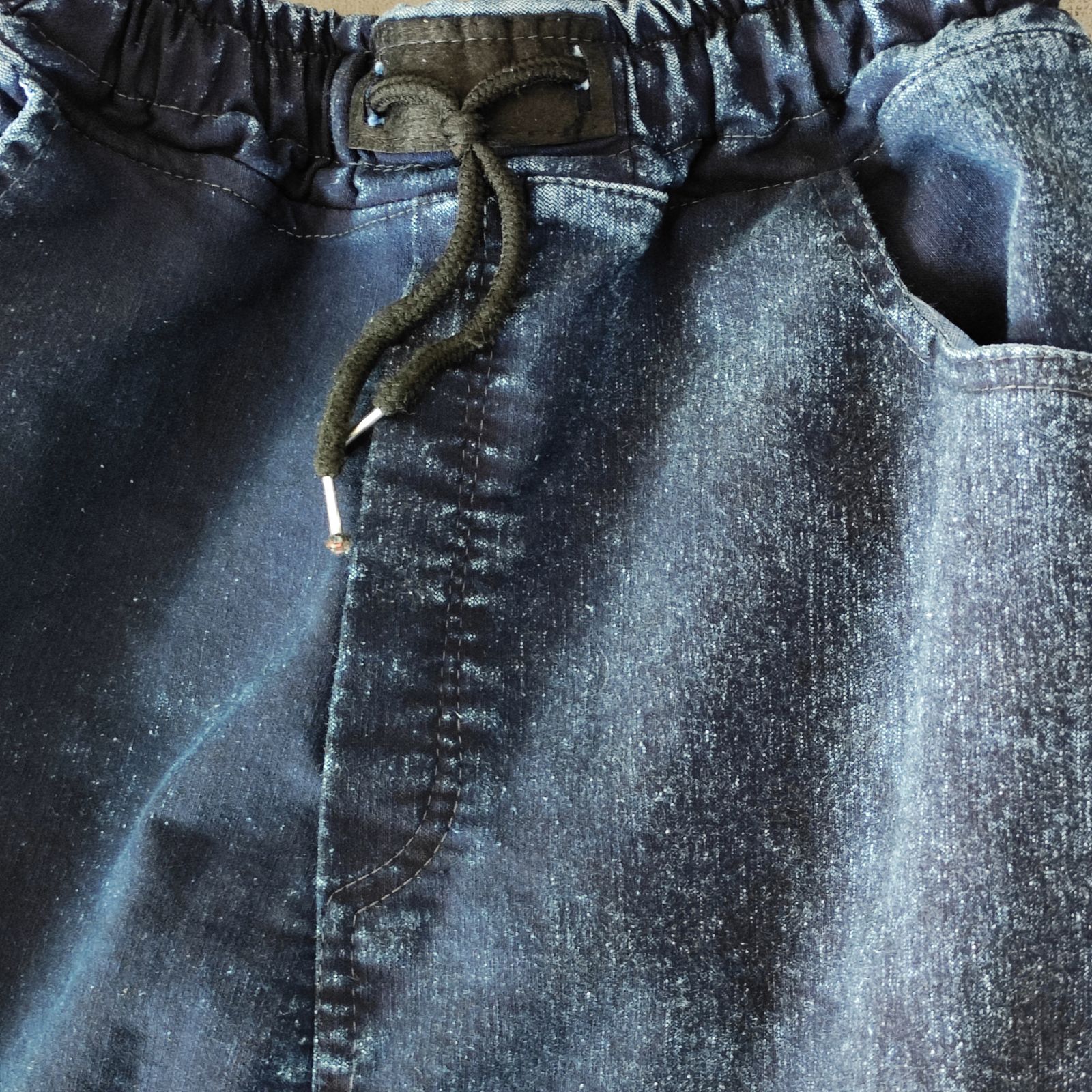 شلوار جین مردانه مدل اسلش دم پا زیپ کد AR502 -  - 5
