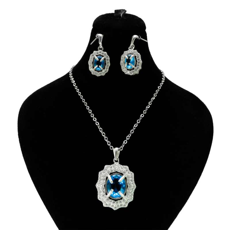 نیم ست نقره زنانه کد AV141