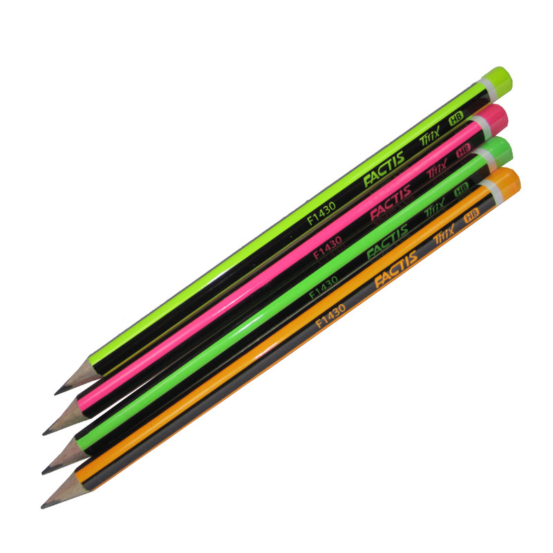 مداد مشکی فکتیس کد F1430 بسته 4 عددی