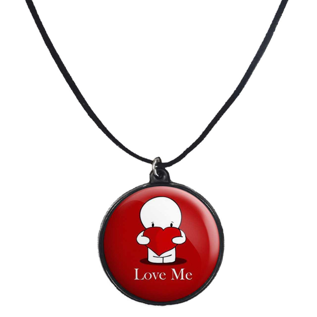 گردنبند پرمانه طرح عاشقانه کد pmb.8125 مدل دو طرفه