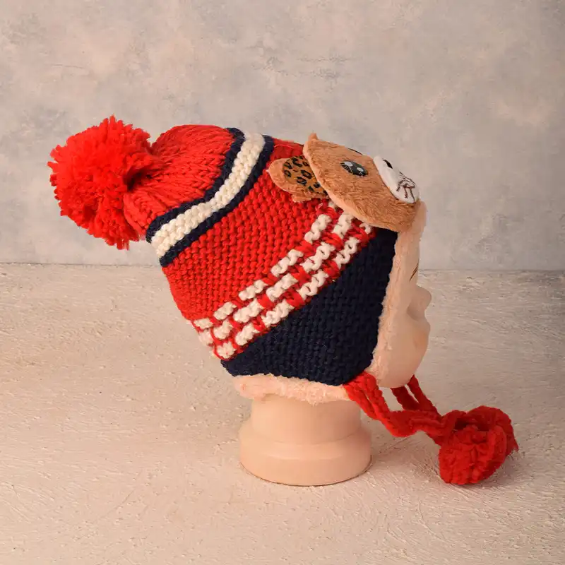 کلاه  بافتنی بچگانه مدل S-004