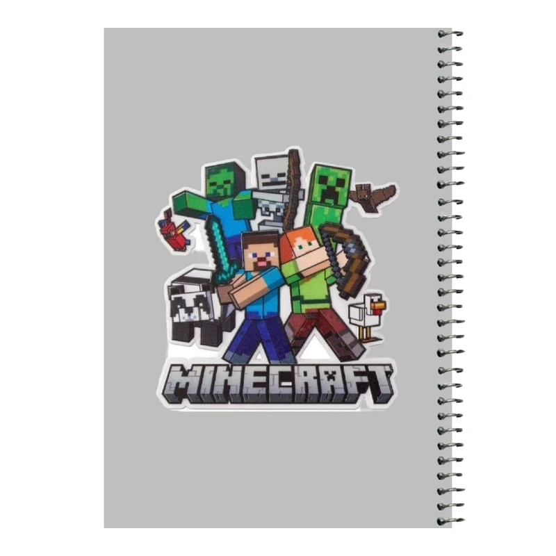 دفتر مشق 80 برگ اس جی مدل ماینکرفت کد۱۰   