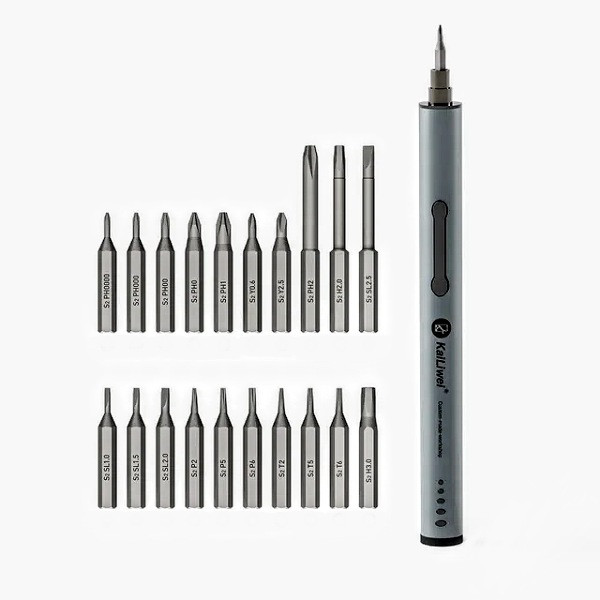 پیچ گوشتی شارژی مدل E-042 بسته ۲۲ عددی