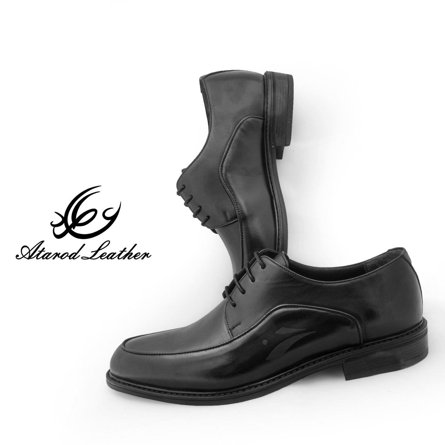 کفش مردانه چرم عطارد مدل چرم طبیعی کد SH312 -  - 3