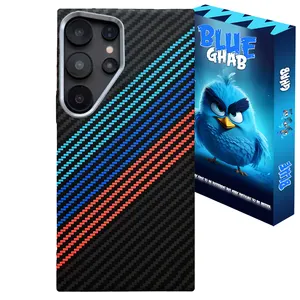 کاور بلو قاب مدل کربن BMWC کد O28 مناسب برای گوشی موبایل سامسونگ Galaxy S23 Ultra