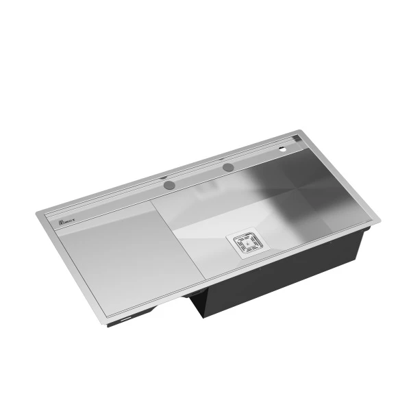 عکس شماره 3 : سینک ظرفشویی استیل توکار یک لگنه بیمکث مدل 4710