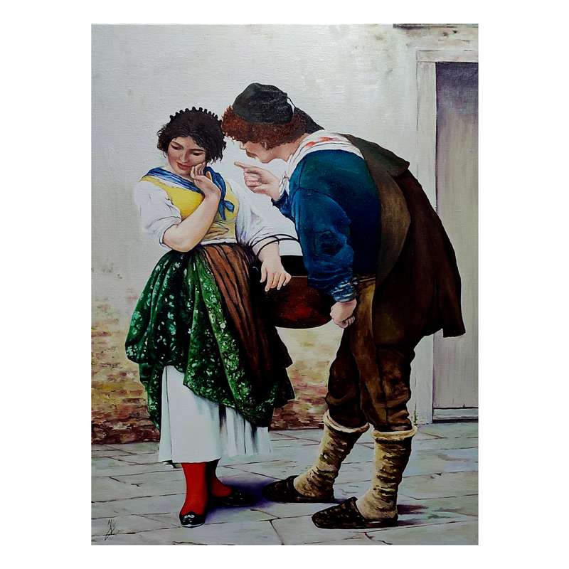 تابلو نقاشی رنگ روغن طرح نفیس