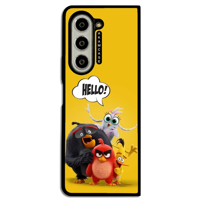 کاور آکام مدل AMC-WSGZFOLD5-ANGRY BIRDS17 مناسب برای گوشی موبایل سامسونگ Galaxy Z Fold 5