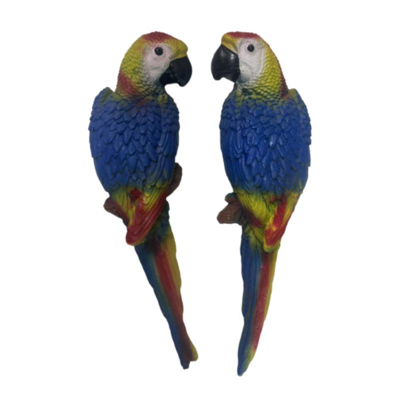 مجسمه دنیا دکوری سرمد مدل طوطی دیواری کد 4 مجموعه 2 عددی