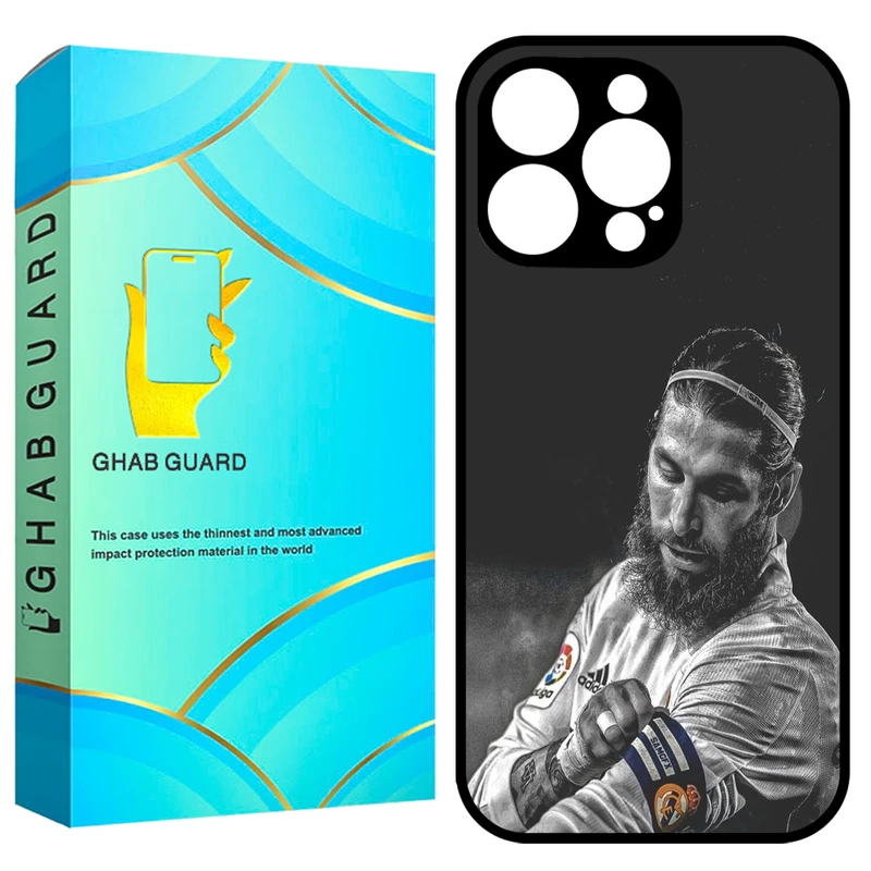کاور قاب گارد طرح سرجیو راموس مدل GCHP16P مناسب برای گوشی موبایل اپل iPhone 16 Pro