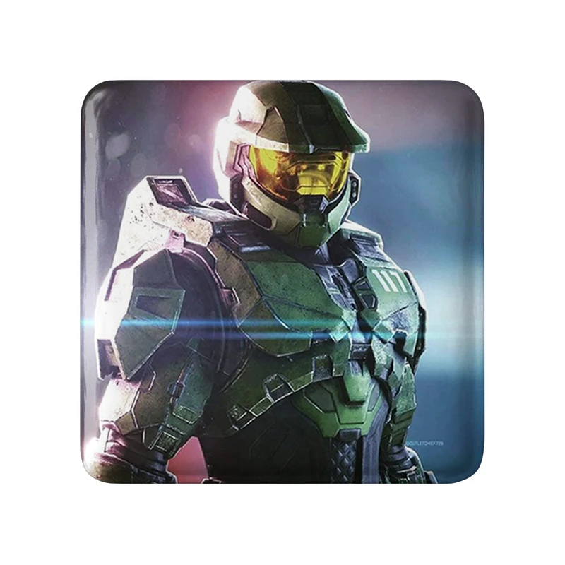 مگنت خندالو طرح بازی هیلو (Halo) مدل مربعی کد 31511