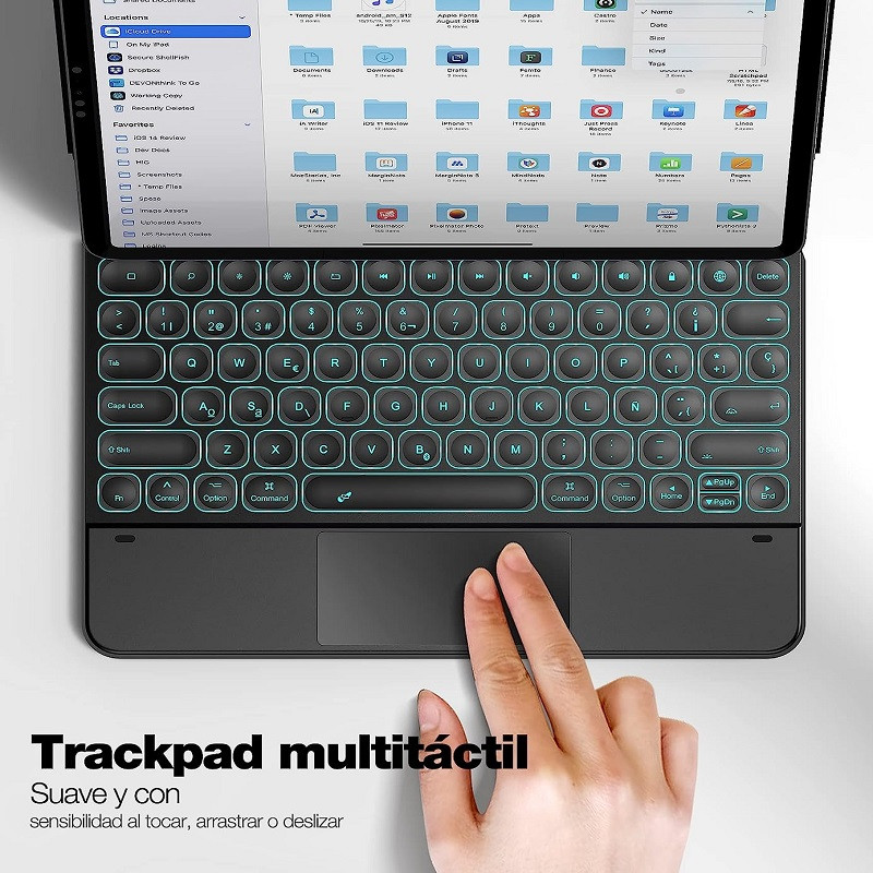 کیبورد تبلت بی سیم مدل Dracool 27ESMK مناسب برای تبلت اپل Ipad Pro 12.9