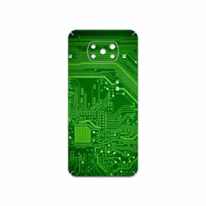 MAHOOT Green Printed Circuit Board Cover Sticker for Xiaomi Poco X3 NFC