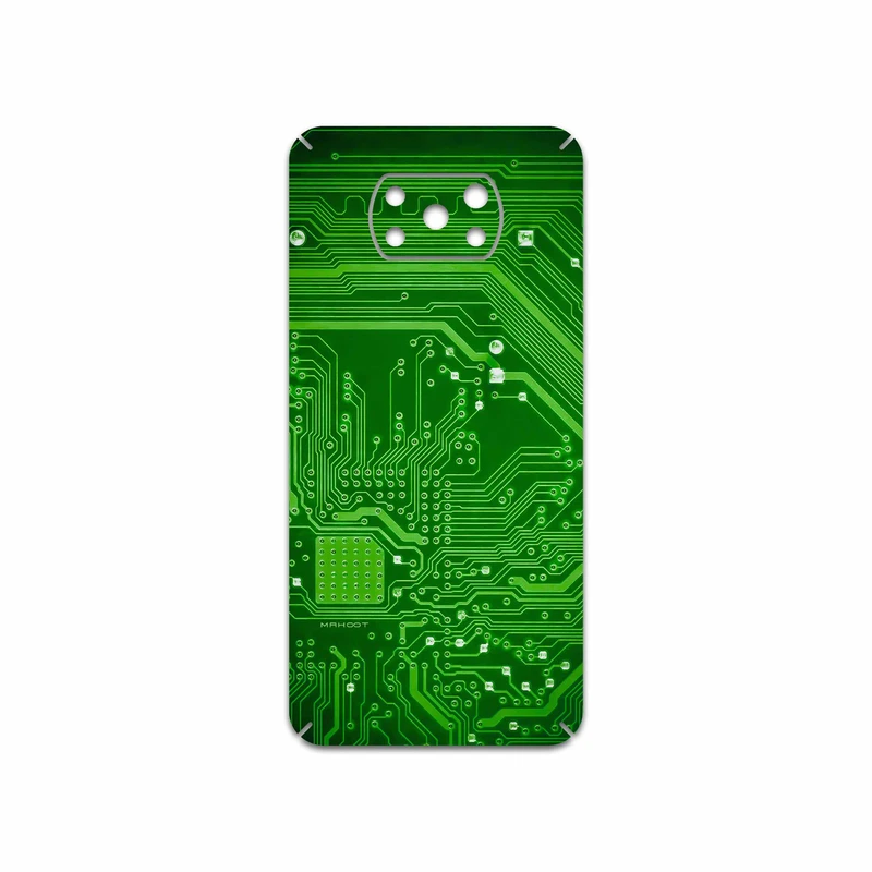 برچسب پوششی ماهوت مدل Green Printed Circuit Board مناسب برای گوشی موبایل شیائومی Poco X3 NFC