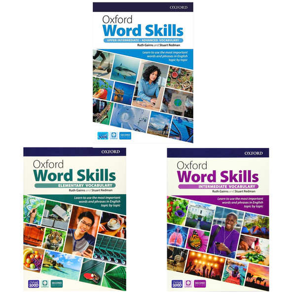 کتاب Oxford Word Skills Second Edition اثر Ruth Gairns And Stuart Redman انتشارات Oxford  سه جلدی