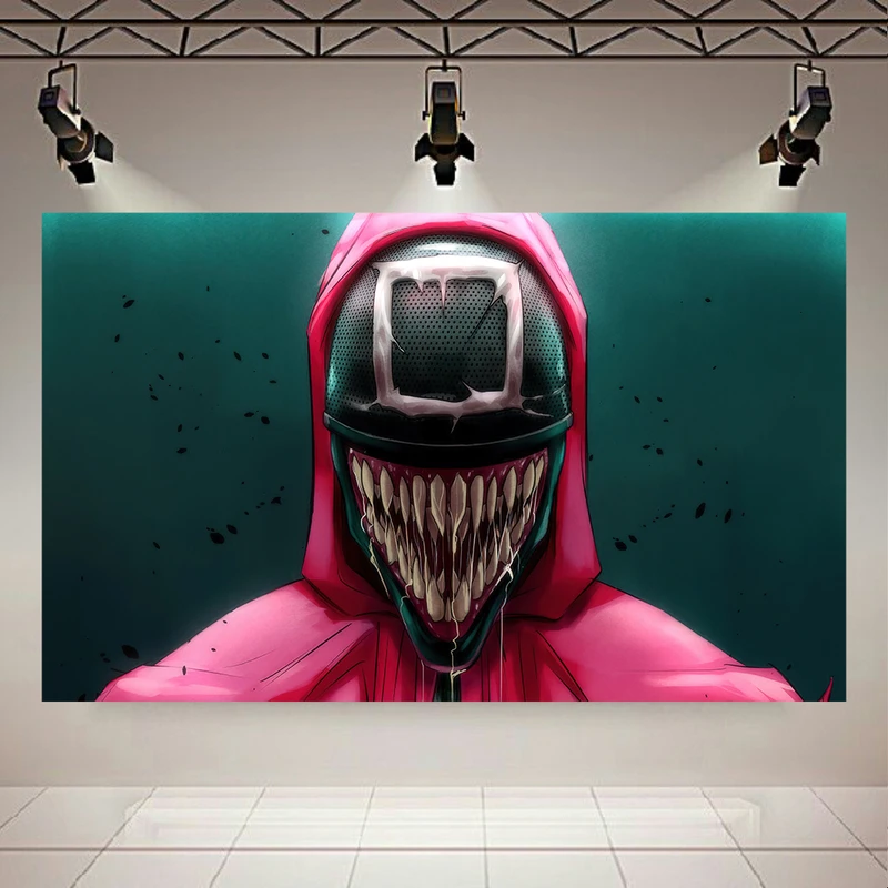 پوستر دیواری طرح بازی مرکب مدل نگهبان مربع کد AR305053