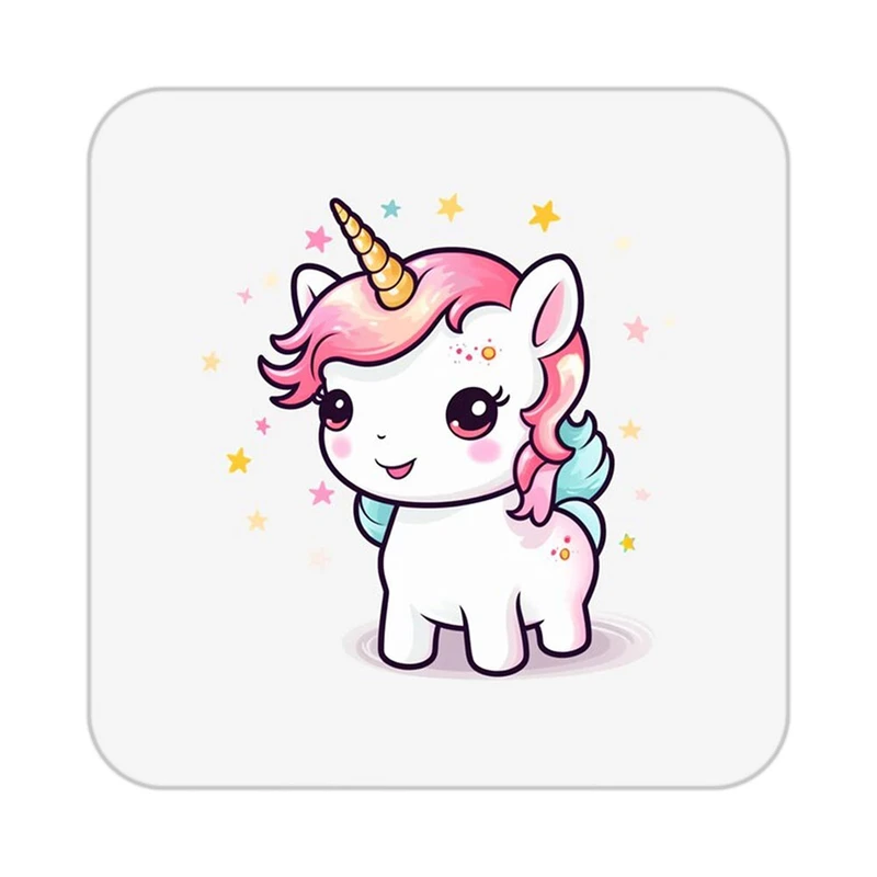 زیر لیوانی کاکتی طرح اسب تک شاخ و یونیکورن مدل mp32166