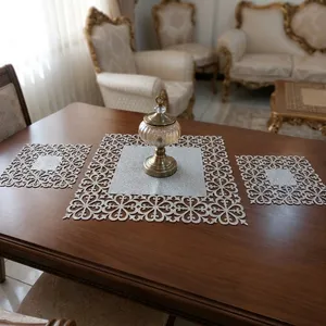 ست رومیزی 3 تکه مدل نیلوفر کد 6060
