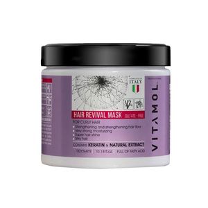 ماسک مو مرطوب کننده ویتامول مدل Sulfate Free مناسب برای موهای فر و مجعد حجم 400 میلی لیتر