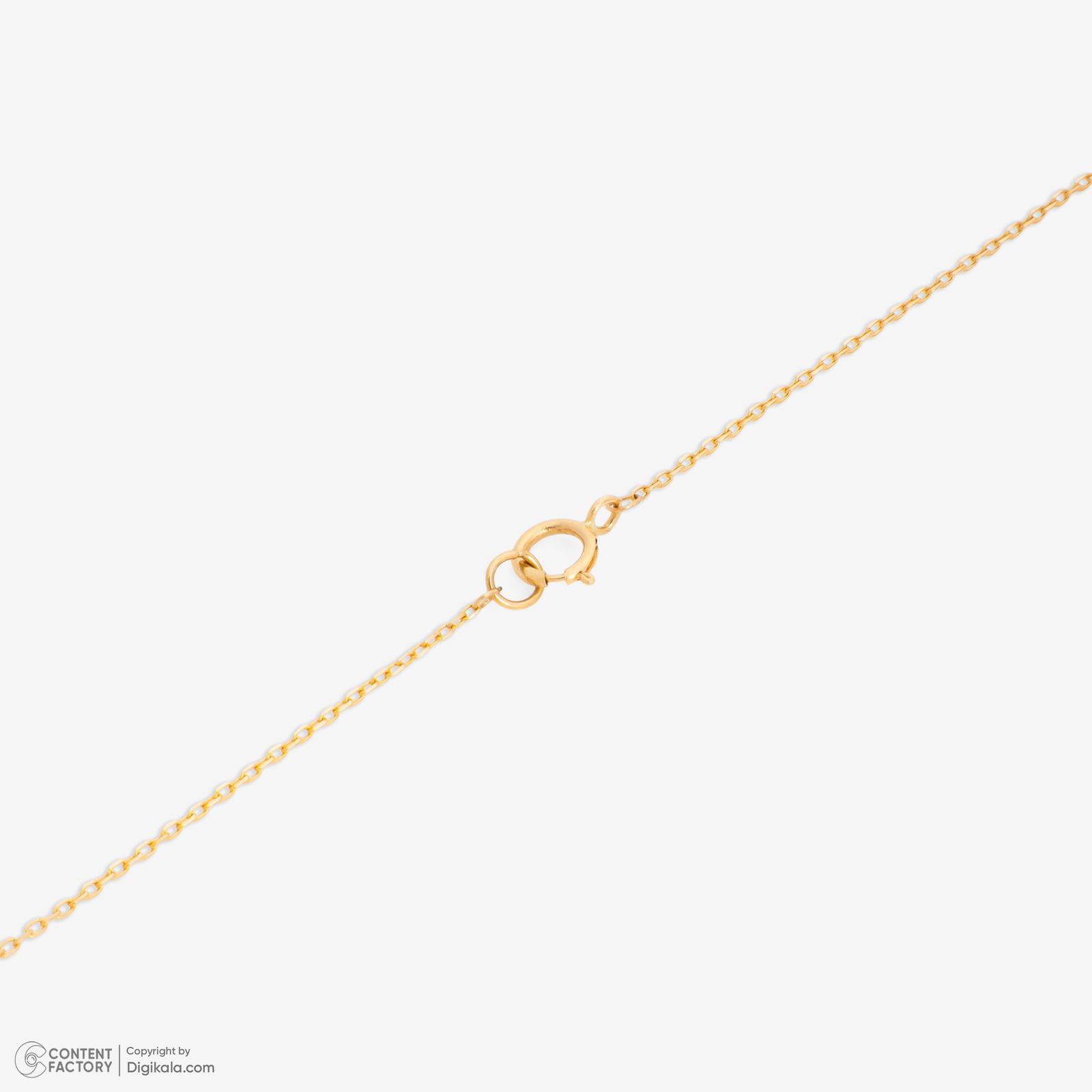 گردنبند طلا 18 عیار زنانه با زنجیر حلقه‌ای (فلامینگو) گلدم مدل PE147010 -  - 5