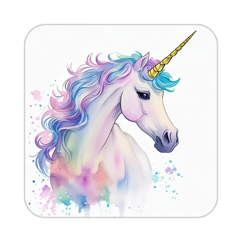 زیر لیوانی کاکتی طرح اسب تک شاخ و یونیکورن مدل mp33213