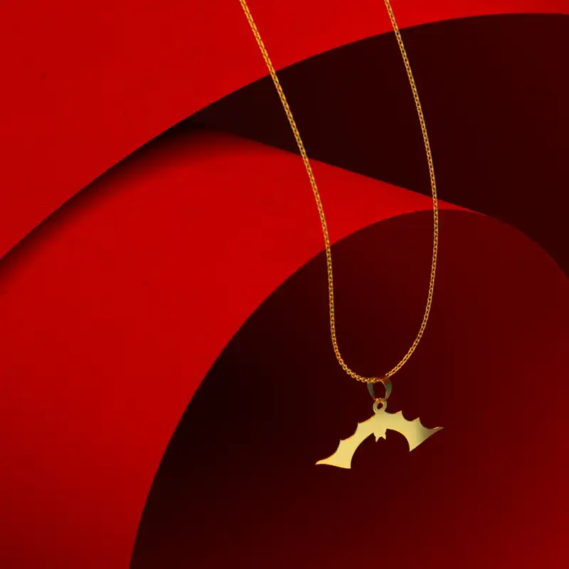 گردنبند طلا 18 عیار زنانه مدوپد مدل هالووین کد G3-1-1194