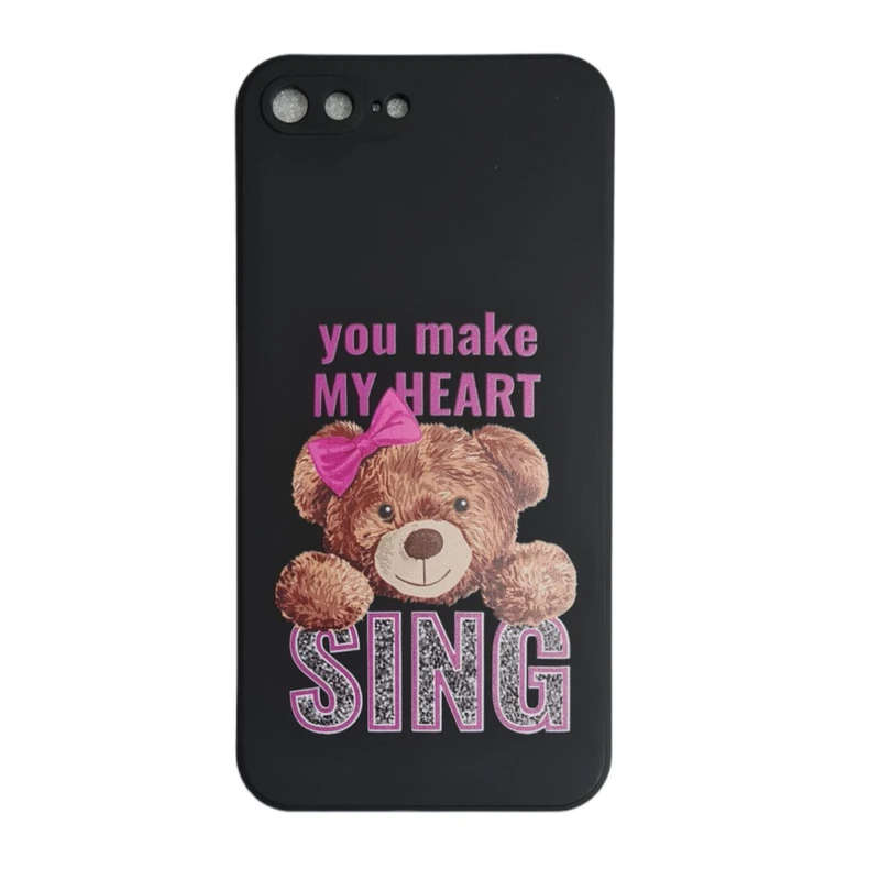کاور مدل IMD طرح خرس کد 785 مناسب برای گوشی موبایل اپل iPhone 7 Plus / 8 Plus