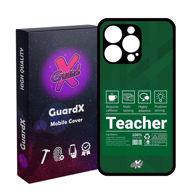 کاور گارد ایکس طرح معلم مدل Glass10537 مناسب برای گوشی موبایل اپل iPhone 13 Pro